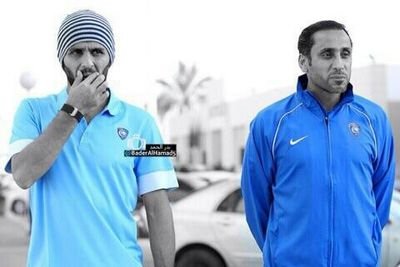 ‏‏‏ومن يلوم القلب في عشق-الهلال
من عرفتہ وأنا أشجعہ-
هو شريك الروح في عشق -الجمال
والجمال أكيد اﻷزرق-منبعہ