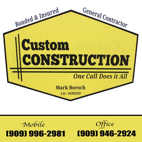 Cust_Construct's profile picture. Here at Custom Construction it is our mission to be recognized as the as the unquestioned leader of home improvement projects through out Southrn California!