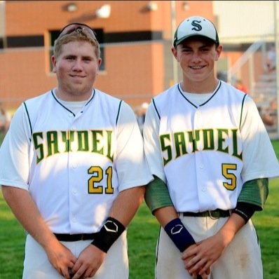 The Martin Brothers-Sr Zane at 1st. Fr Rece on the mound. Proud mom moment- all season!! Saydel Baseball 2013.