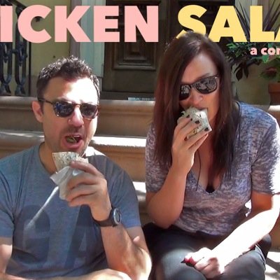 Just two friends. Sharing their love of comedy and chicken salad. Its the best. With @andrewtcollin & @maramarek