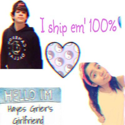 i ship @omgdestiny_ & @hayesgrier ✨ with passion ❤️ i love them both so much , they are otp ✊ they are lyfee ✨ #dayes☁️