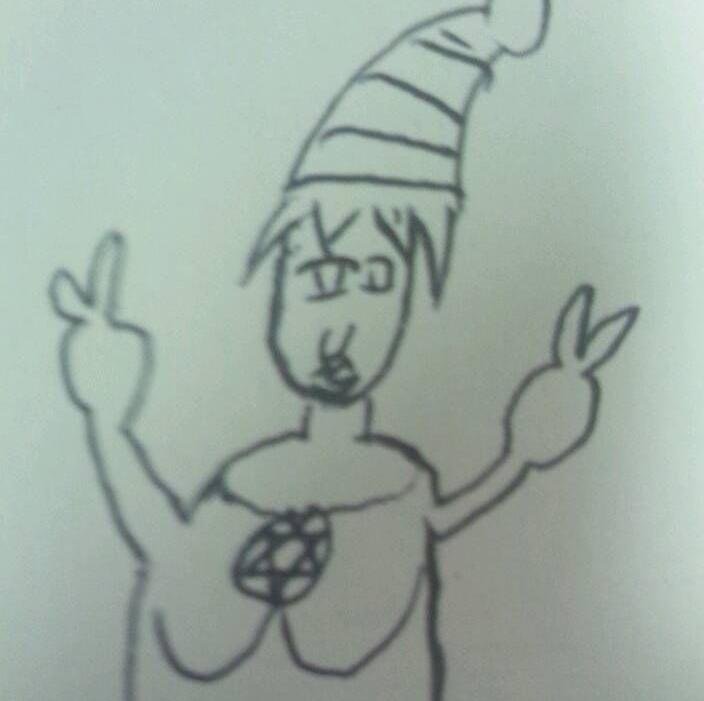悪ふざけじゃない。プロフィール画像は手描き。
