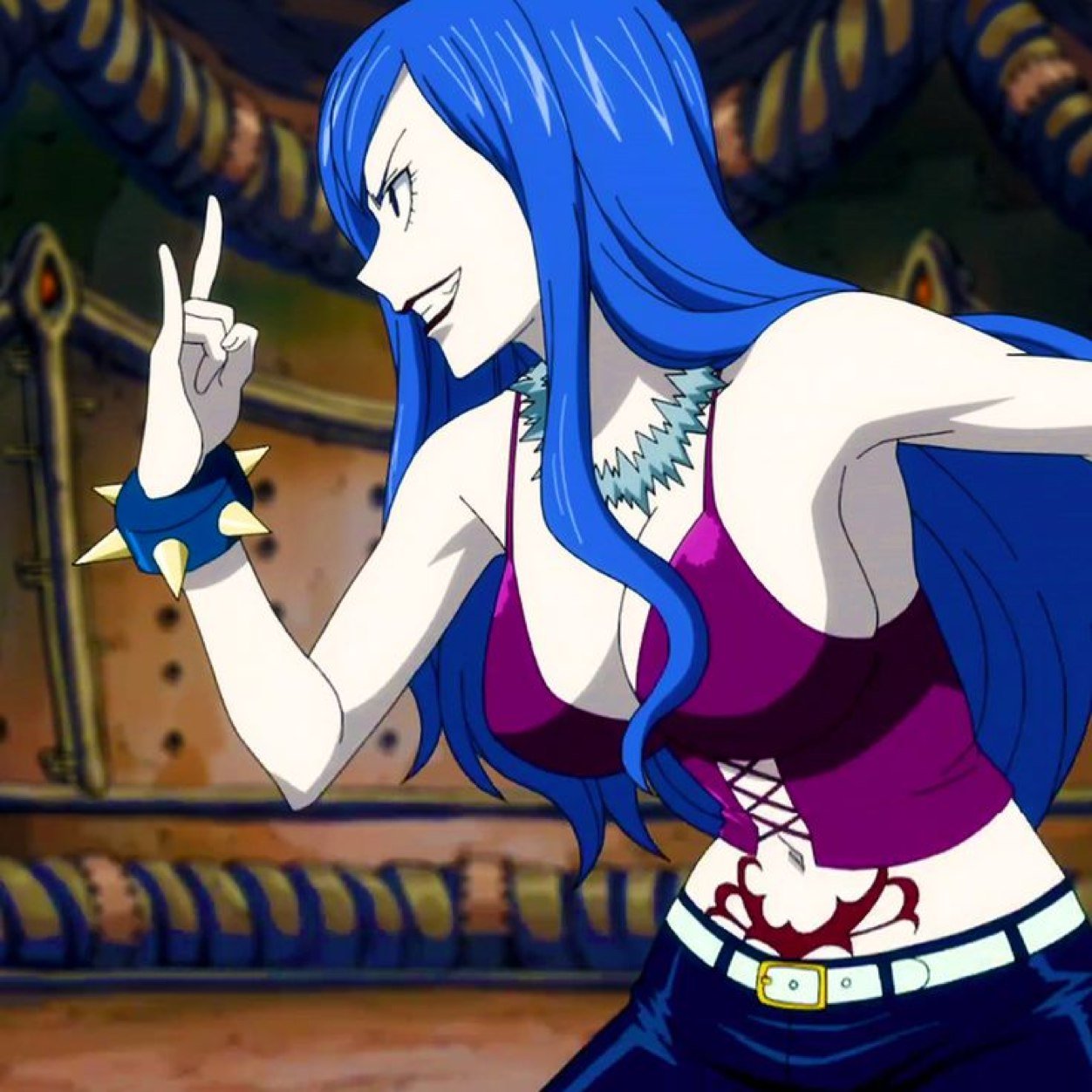 Se devo proprio ferire qualcuno,se devo ferire una mia compagna,è meglio che ci vada di mezzo Juvia!Juvia voleva farsi accettare al più presto.. #GraySama**