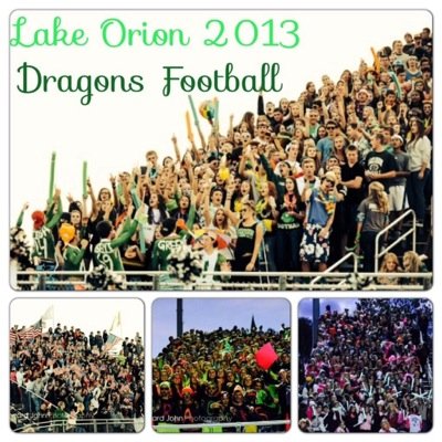 Home of the Lake Orion Dragon student section #WeAre #LOve