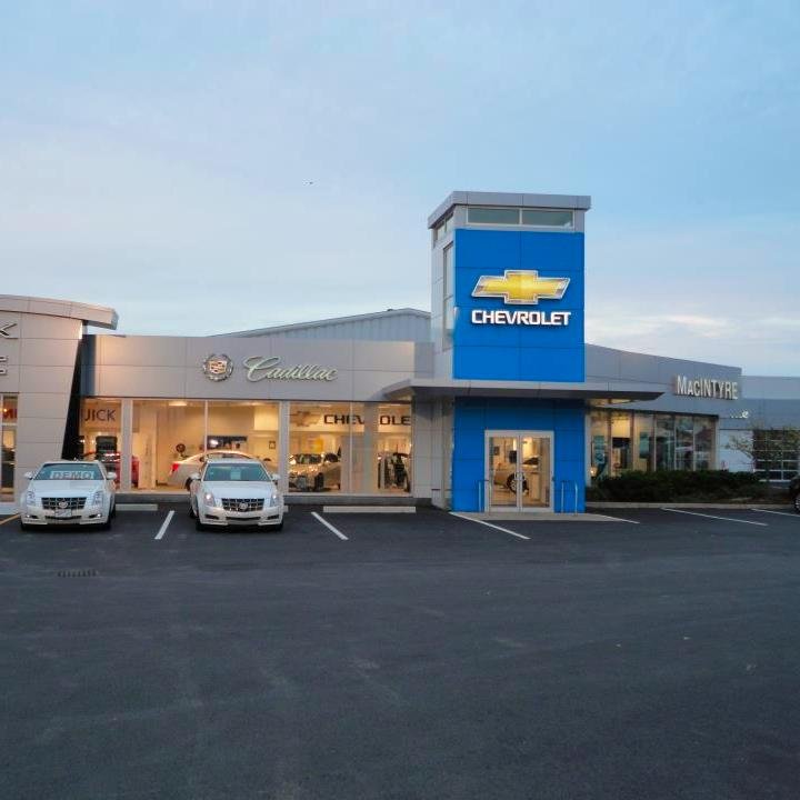 MacIntyre Chevrolet Cadillac Buick GMC Ltd is located on 101 Disco Street in Sydney, NS Phone:902-564-4491 or 1-800-563-6424