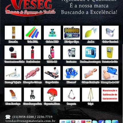 Atuamos na área de Segurança do Trabalho com venda de Manequim de treinamento / Instrumento de Medição / Equipamentos para resgate