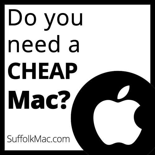 Cheapest Apple and Mac deals in Suffolk, probably the cheapest in the whole UK!  New & used!