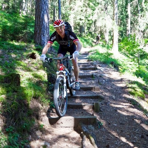 mountain-biker on sunday, Other days: heating company