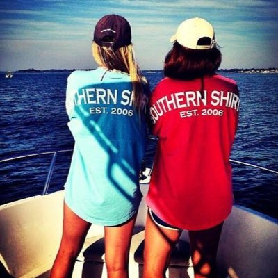 Just preppy brunette and blonde best friends