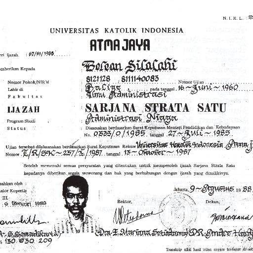 Dosen - FE - UMT Jakarta, Chairman of Dharmajaya Foundation - Medan - North Sumatera - Indonesia, and An Entrepreneur.