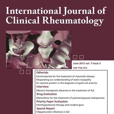 International Journal of Clinical Rheumatology | Focus on clinical aspects of rheumatological disease | Published by Future Medicine Group