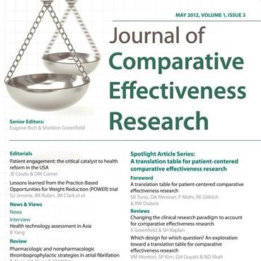 The latest CER, RWE & HEOR for patients, researchers, policy makers & all stakeholders | IF: 2.1 | MEDLINE-indexed | from Becaris Publishing