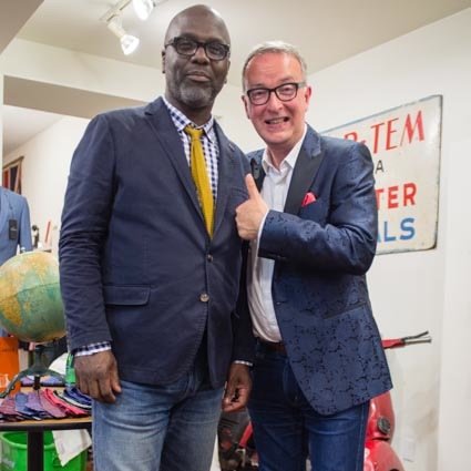 Mens clothing and accessory store carrying the Simon Carter brand.