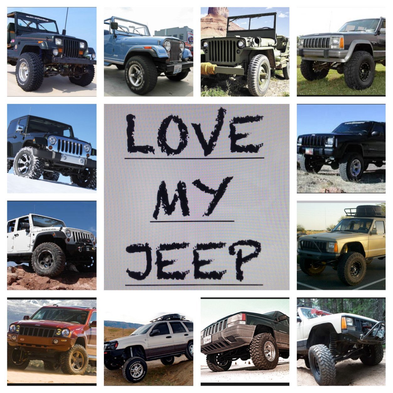 Welcome to the Jeep Life style! Message me pictures of Your XJ YJ TJ JK!!!!! Proud owner of a 95 YJ soon to be owner of a TJ!! enjoy the Page & follow and jeep!