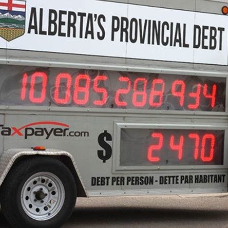 I am Alberta's debt counting up at $12,991,780.82 every day. I enjoy long term bond maturities, high interest rates & crowding out spending priorities.