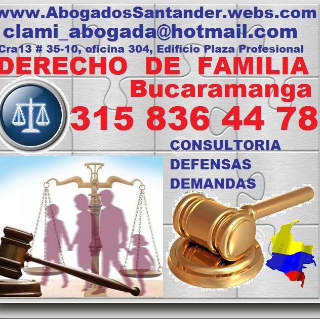 ►Bucaramanga ►ABOGADOS SANTANDER► Derecho de Familia, Doctora Claudia M, 315 836 44 78 . Cra13 # 35-10, oficina 304, clami_abogada@hotmail.com