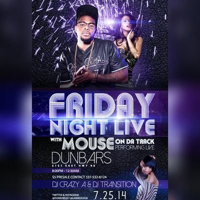 5151 East Hwy 90 ..............contact @Dunbars337@gmail.com