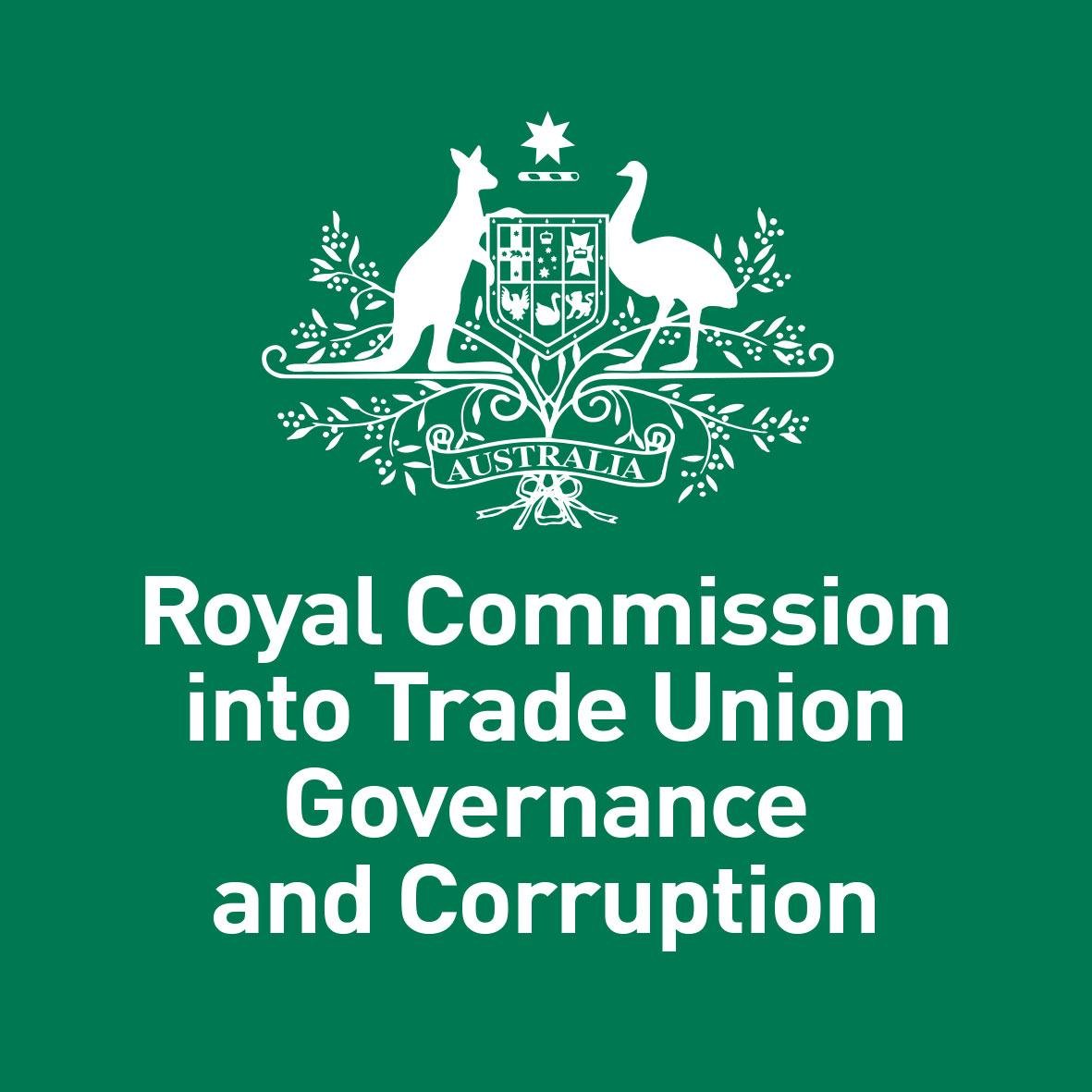 TURoyalComm's profile picture. Official account of the Office of the Royal Commission into Trade Union Governance and Corruption. Follows or retweets are not endorsement.