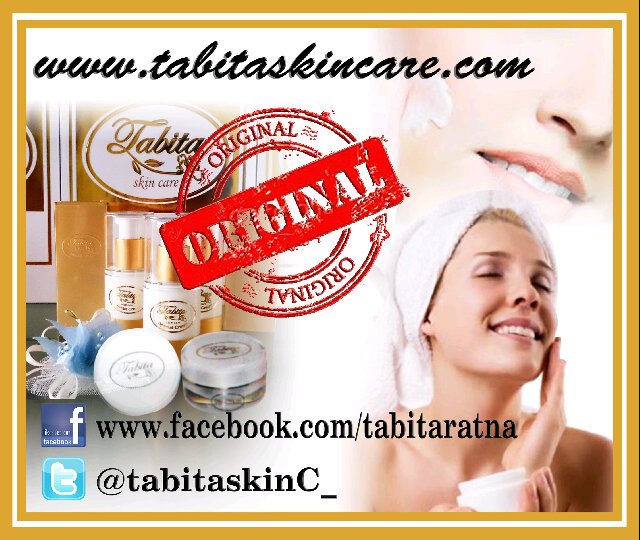 AGEN RESMI TABITA :
 Menyediakan dan menjual Tabita Skincare untuk retail dan grosir more Info :
 0818 998794 (Ratna)  
 PIN : 27E627B0 / 29D6AB71