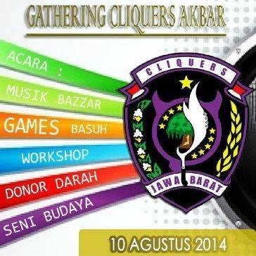 CLIQUERS JAWABARAT :
CLIQMIE-UC3-UCIBO-UCD-UCB-UNCIKA-UCC-CLIQPWK-CLIQSUB-CLIQBON-UCI-CLIQMAJ-CLISUM-CBAN-CLIQGAR-UCIS-CLASIK #CliqJABAR