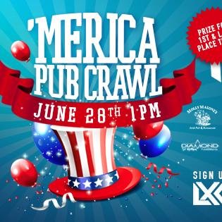 Every year to celebrate our nations birthday we will paint St. Matthews red, white, and blue! An LXCSports production.  #Merica #PlayLXC #MericaPubCrawl