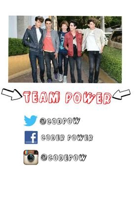 |Somos chicas enamoradas de 5 chicos enamorados de la música|  ❤️ |#coderpower el mejor team|En proceso de ser Oficial|Instagram: @codepow