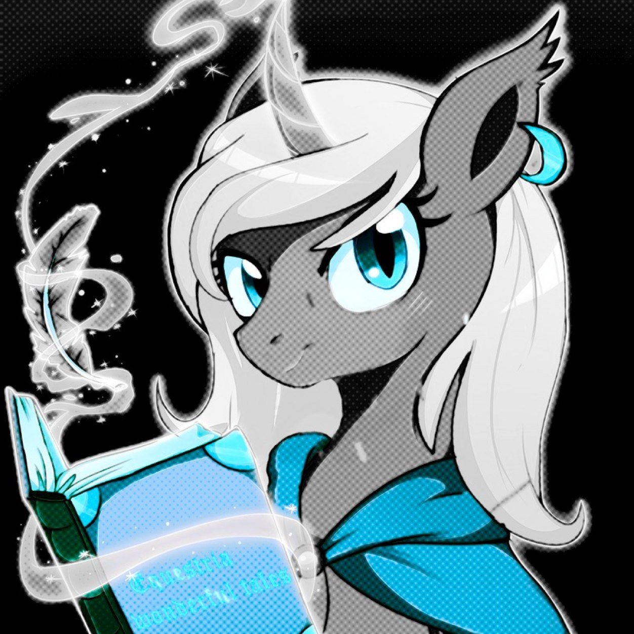Kitt can be explained as a kind, smart mare who can be a bit hot-headed at times. She's mastered many a spells, unlike her brother @mlp_Eli.  (RP HEAVY)