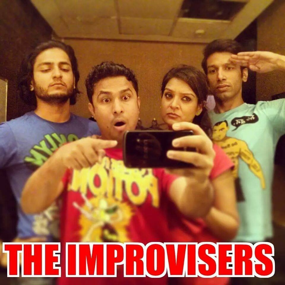 The Improvisers India is made up of @kaneezsurka @abishmathew @knowkenny and @kanangill.
