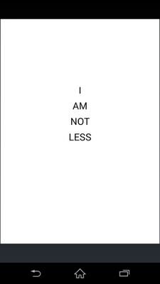 iamnotless_'s profile picture. In support of marriage equality in Australia these T's make a statement that needs not be bold - my sexuality doesn't equate with less.