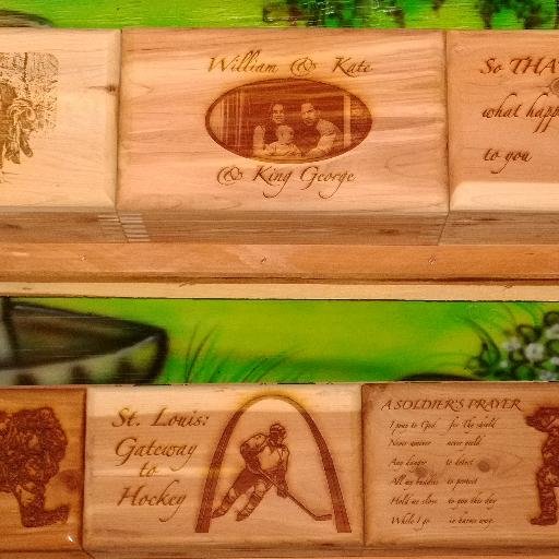 Here at Scroller haven we can meet all of your engraving needs. like us on facebook www.facebook/ScrollerHaven or call us at (573)210-6475