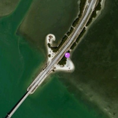 Pinellas Bayway S Saint Petersburg, FL 33715 United States. Before the tierra verde bridge on the left