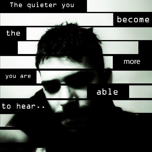 The quieter you become, the more you are able to hear..

|End Users Support| - |IT Support|