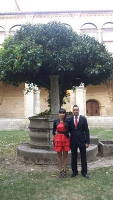 Trabajador  conservacion A-231. Madridista y Racinguista.