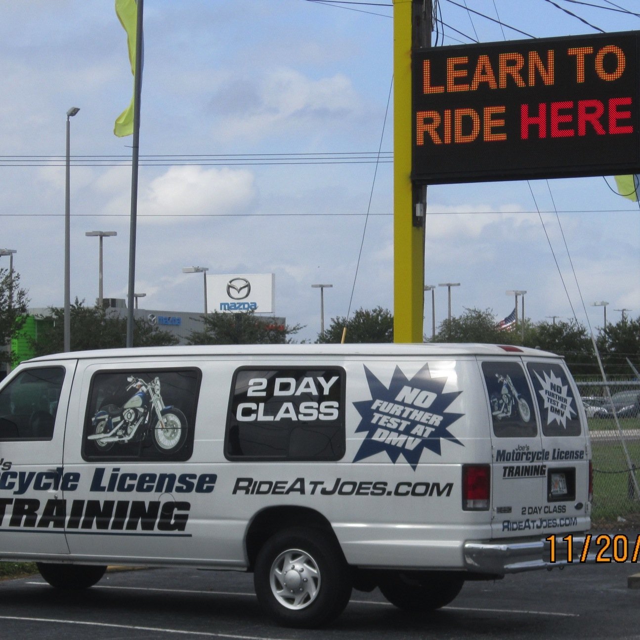 Provide motorcycle training and testing for the FL state motorcycle license.  2 day class!