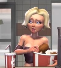 I'll sleep with anyone so long as they have a bucket of fried chicken giblets.          ((Tumblr is the-rogue-of-space, steam is Wallabacon))