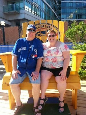 Love going with my new wife Paula to Toronto Blue Jays Games at the Rogers Center Toronto Ontario.