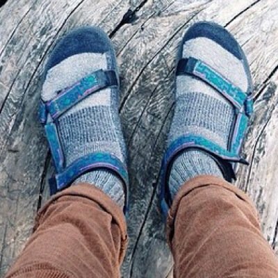 tevas and socks