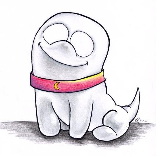[The pup spins around, catching a green bone in his mouth]