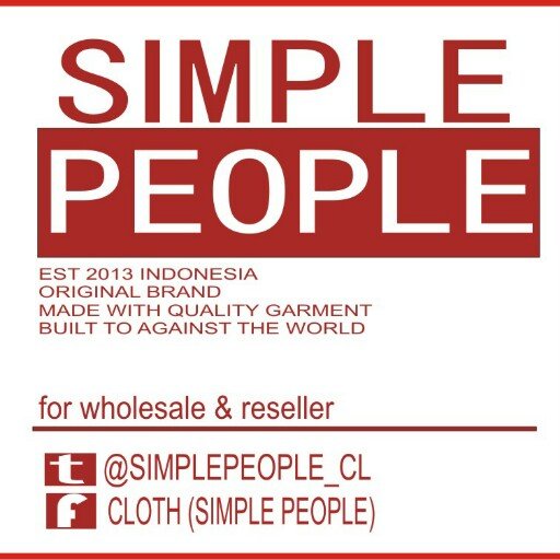 simple people (Creative & Fashion Factory). Katalog + Testi : Cek Timeline. CP: 085725049649 (WA) or pin: 7ED68AAB  (Serious Buyer Only)

Solo - Indonesia