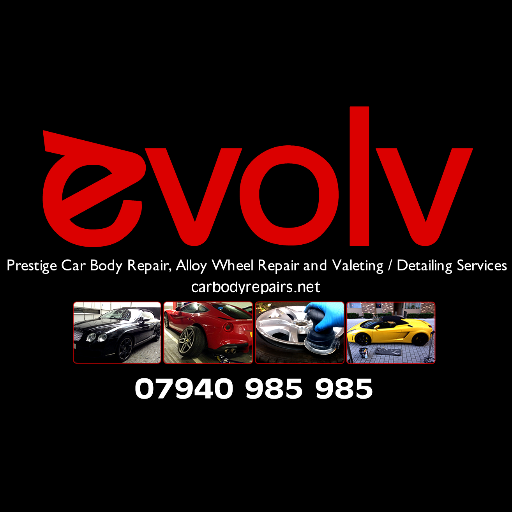 Evolv provide specialist mobile prestige car body repairs such as car bodywork repair, scratch repair, dent repair, alloy wheel repair & windscreen
replacement