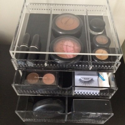Cajas cosmetiqueras INCREIBLES de acrilico, 2 tamaños distintos del color que elijas !