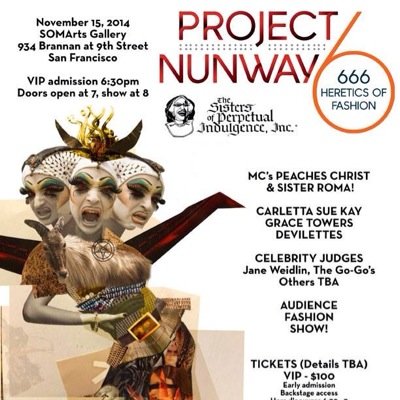 ProjectNunway's profile picture. Project Nunway is a charity fashion show held on Nov 15, 2014 where designers are paired with Sisters to create a high fashion look from recycled materials.