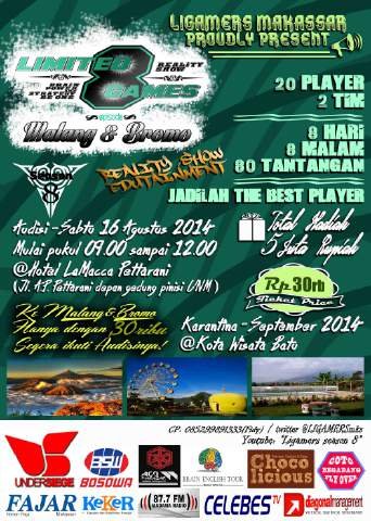 Official twitter of Limited Games Reality Show Makassar | Brain, Power and Strategy be One