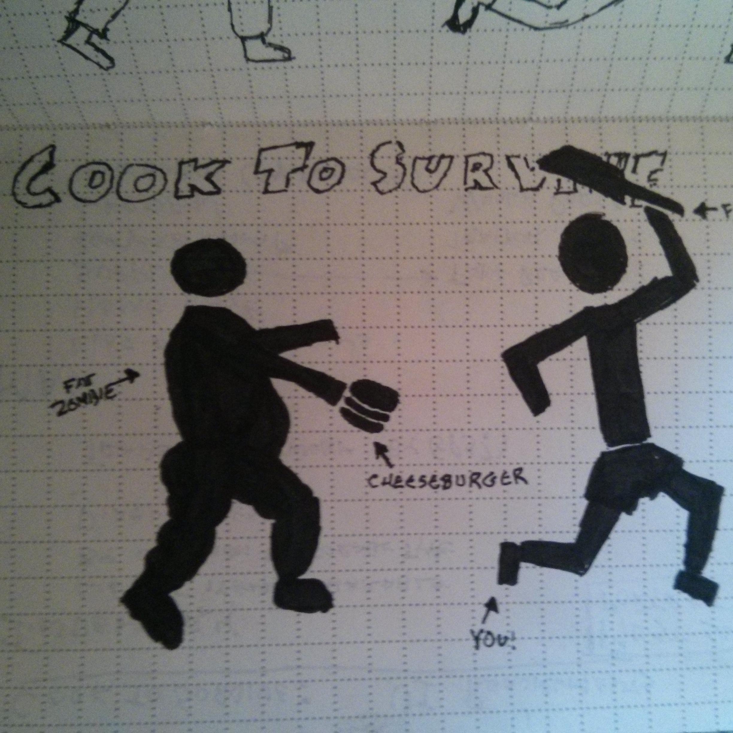 The only cooking app/game that will help you stay healthy to survive the zombie apocalypse.