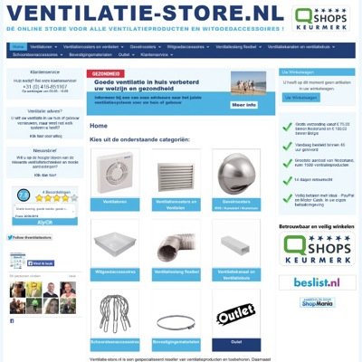 Ventilatie-store.nl is een gespecialiseerde reseller van ventilatieproducten en toebehoren. Daarnaast bieden wij een breed assortiment witgoedaccessoires.