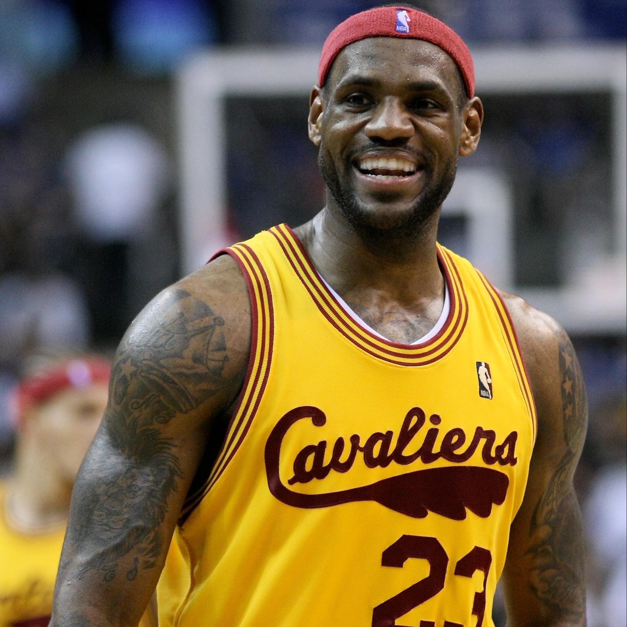 offical account of Lebron james happy to be back playing with the cavs