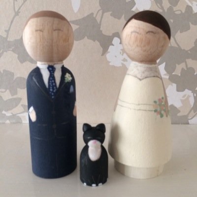 Hand painted and personalised wooden people for any occasion, ideal keepsakes for weddings, christenings, anniversaries and birthdays.