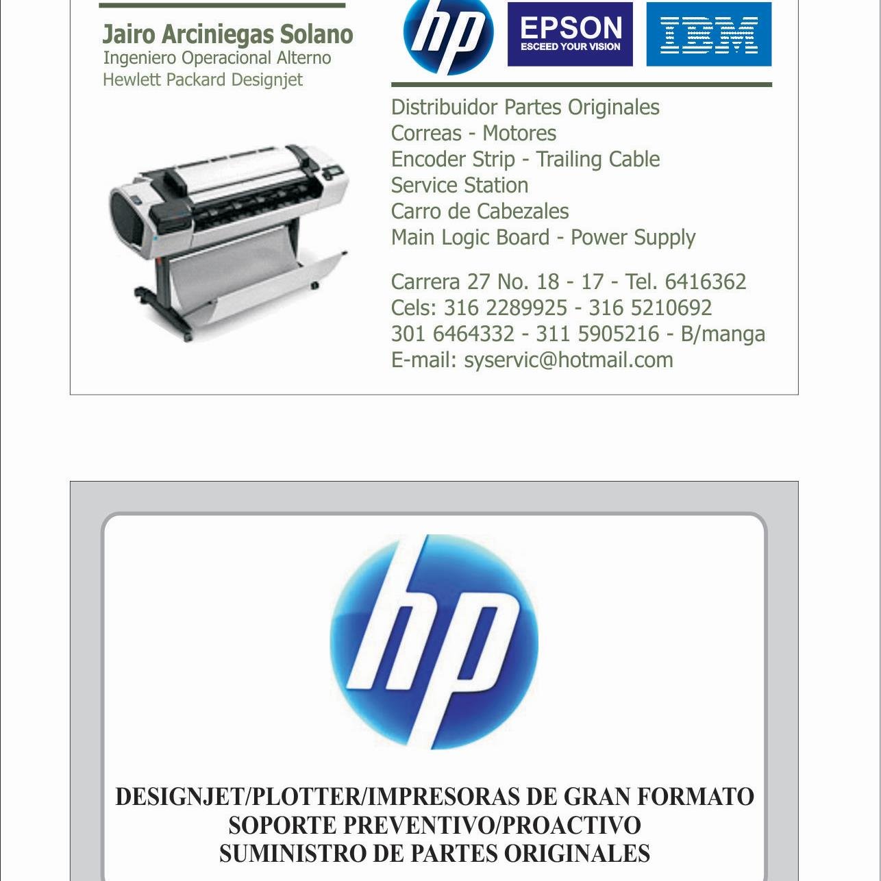 JairoArchi's profile picture. soporte designjet hewlett packard  plotters, suministro partes originales-soporte  preventivo correctivo 34 años de experiencia