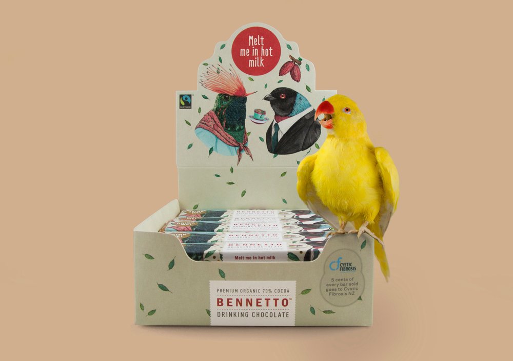 Bennetto Drinking Chocolate – an organic, sustainably sourced, premium quality, dark drinking chocolate bar, crafted especially to dissolve into hot milk.