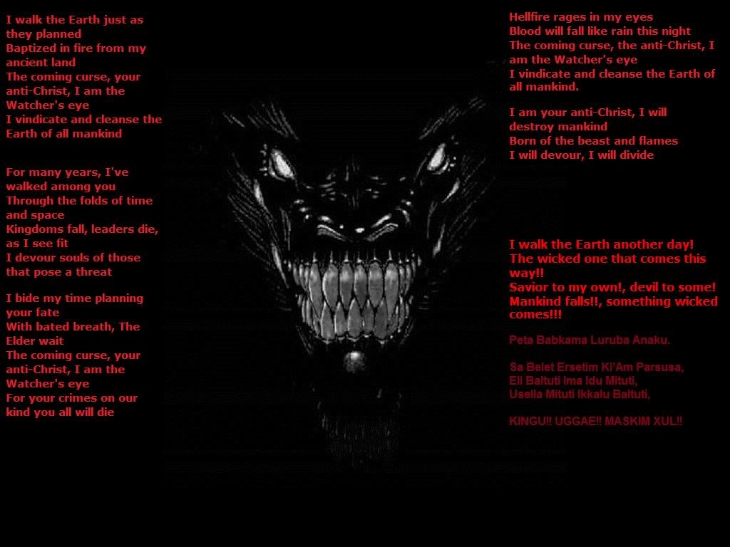 I am Samael. The Accuser. The Seducer, Tempter and Destroyer. That means I do the screwing! No one screws with me!